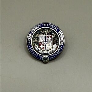Vintage Carter County Memorial Hospital Service To Humanity Pin